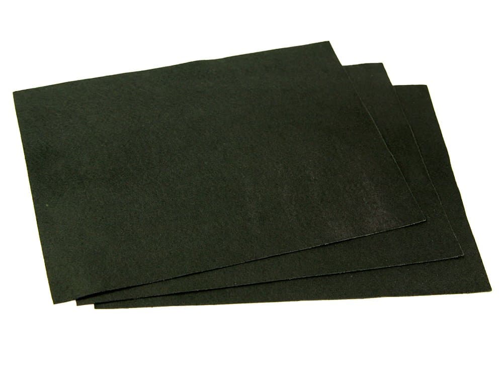 9" x 12" Sheet Sticky Back Self Adhesive Acrylic Felt Fabric - Black