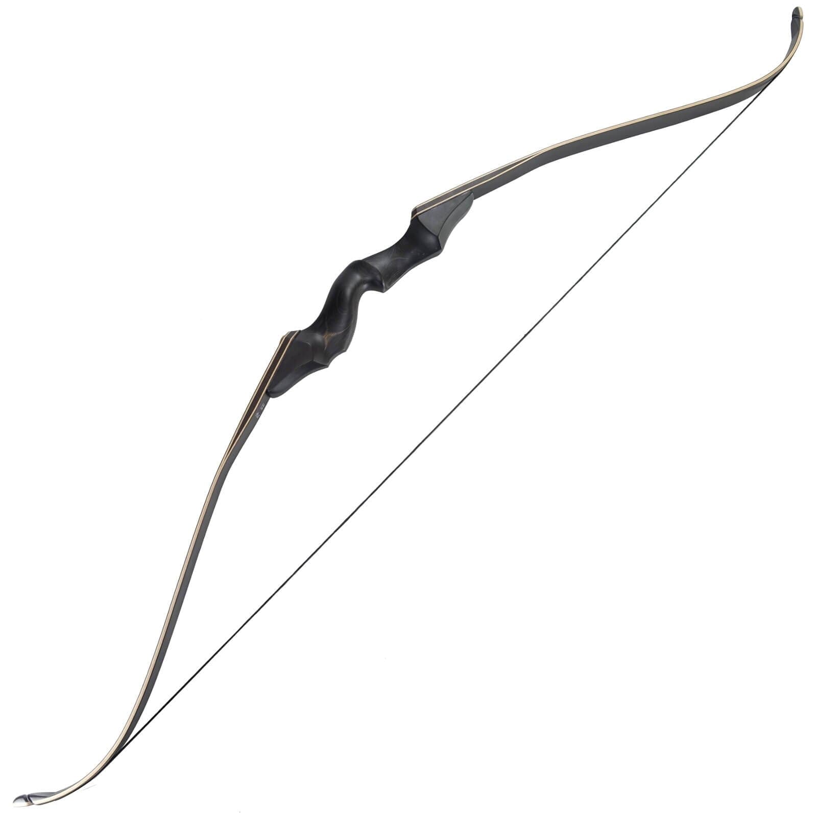 Mandarin Duck Black Hunter 60" Take Down Recurve Bow - Right Handed Hunting Shooting