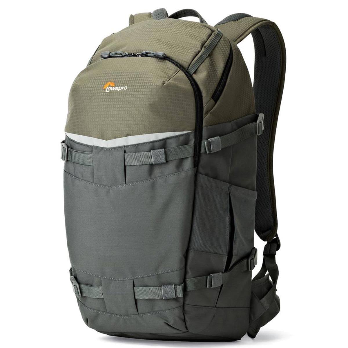 Lowepro Flipside Trek 450 Backpack, Camera Backpack for DSLRs and Multiple Lenses, for Laptop, Tablet, Photo Accessories, Tripod, Grey, 17 x 26 x 31 cm
