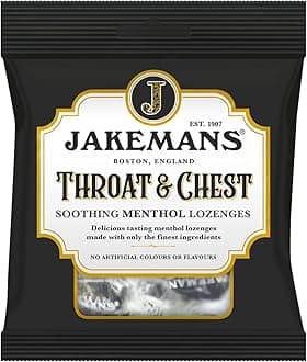 – Throat & Chest 73g - Pack of 12 - Soothing Menthol Lozenges - Suitable for Vegetarians