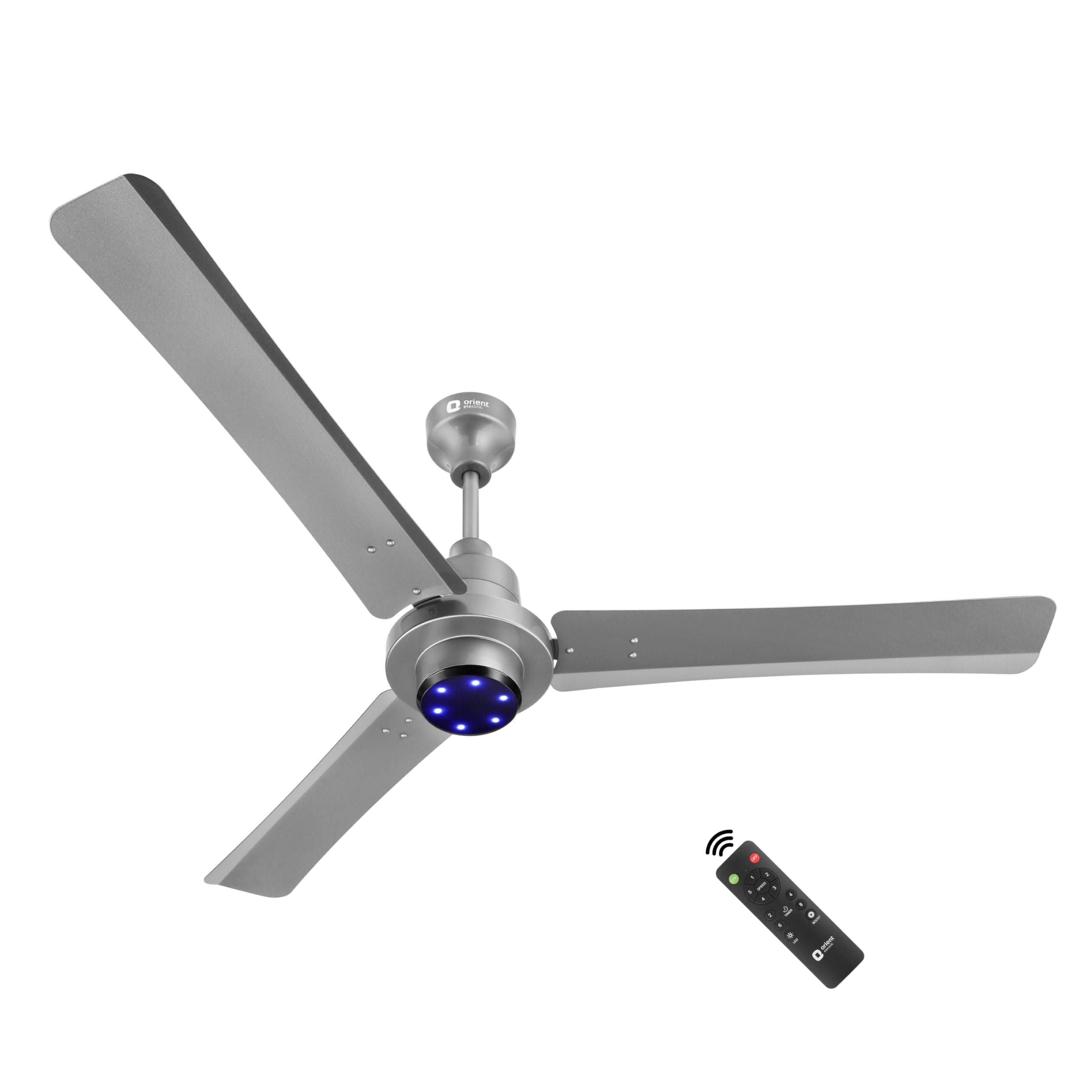 Orient Electric I Tome Pro 1400 mm BLDC Ceiling Fan with Remote | BEE 5-star rated Energy Saving Fan | 3-year warranty by Orient | (Space Grey)