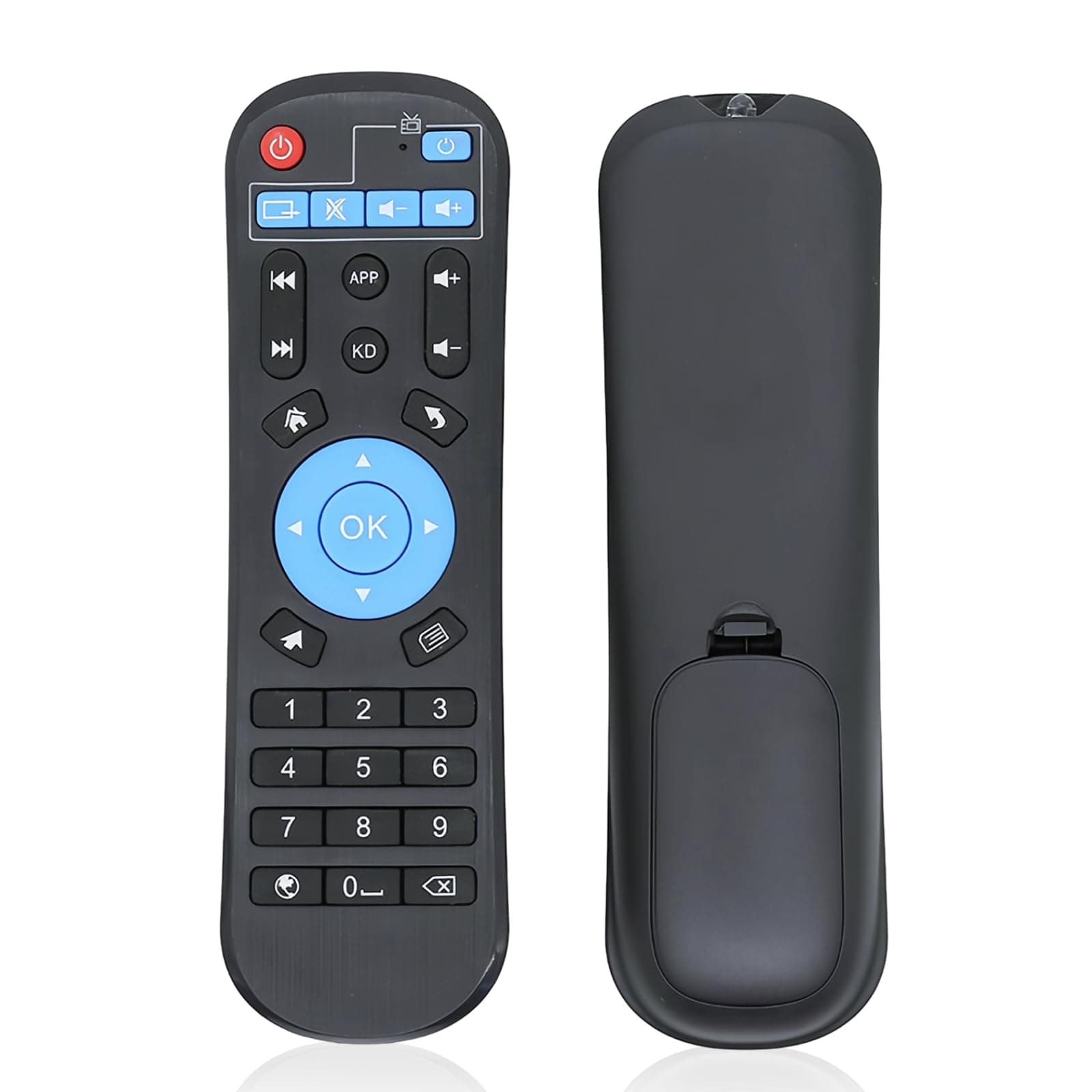 For Android TV Box Remote Control, Original Replacement Remote Control Controller for T95Z Plus T95U Pro T95V Pro Q Plus QBOX, over 8 Meters Remote Distance