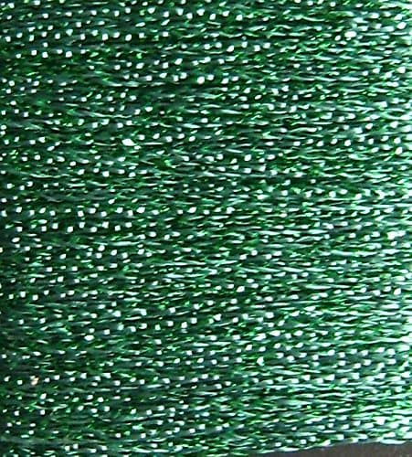 Christmas Craft Metallic Decorative Thread - 10mtrs green
