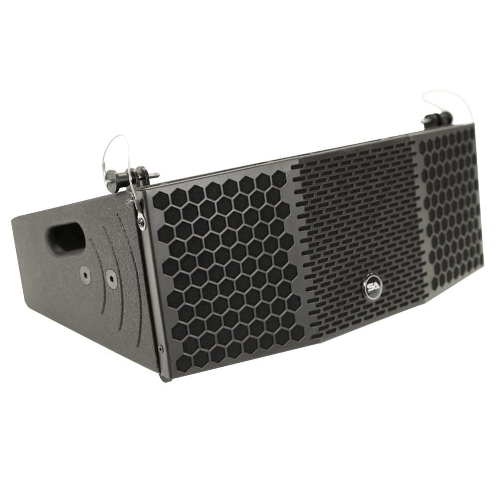 Seismic Audio CLA-2x5 Compact 2 x 5 Line Array Speaker with Titanium Compression Driver PA/DJ Band Live Sound