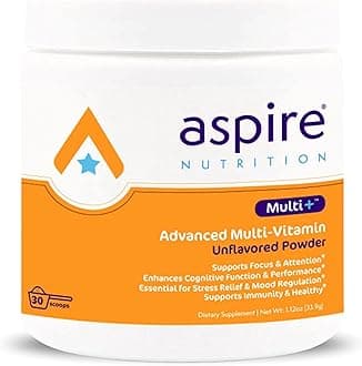 - Aspire Multi+™ Advanced Multivitamin for Kids, Men & Women (unflavored Powder)