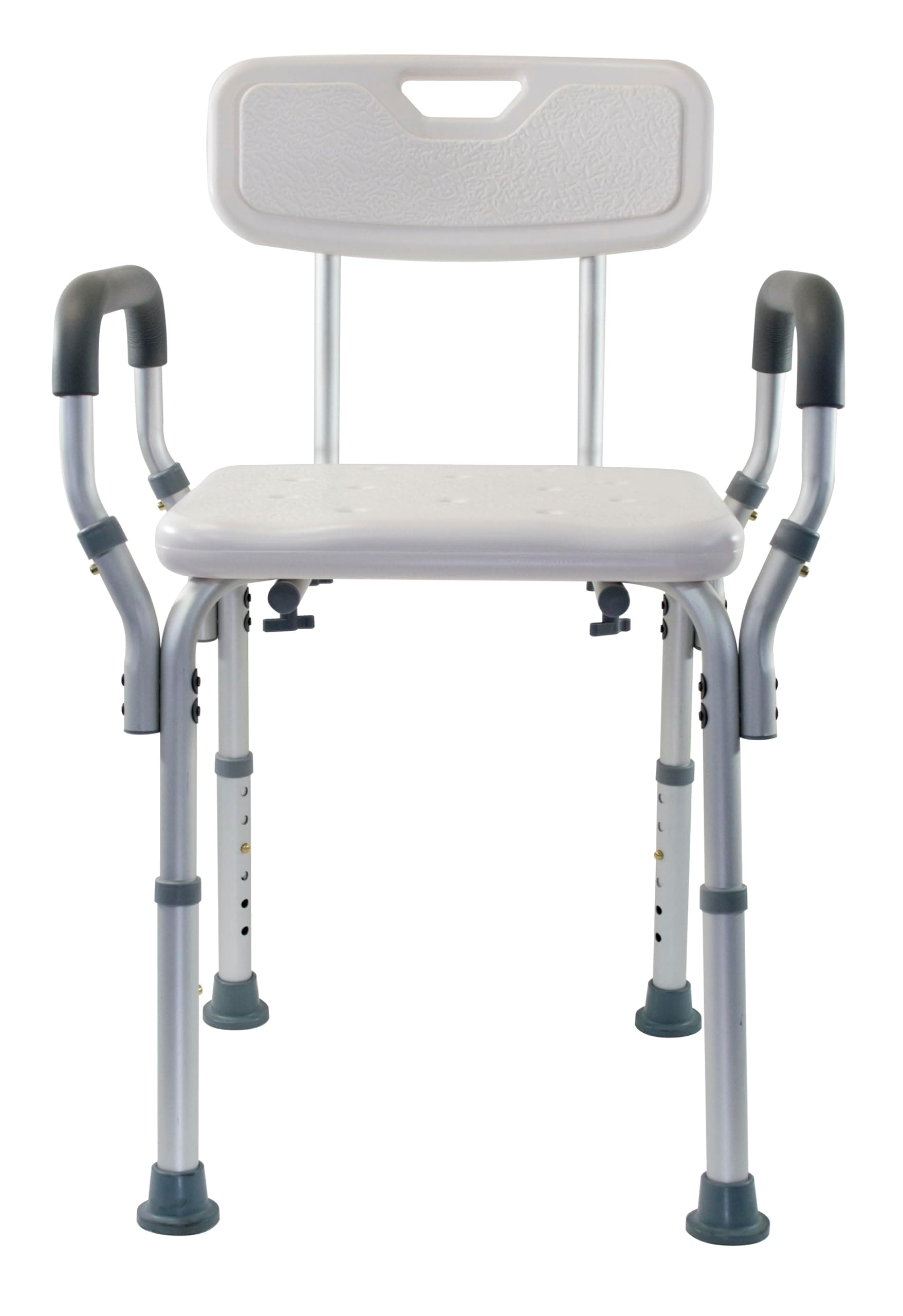 Essential Medical Supply Height Adjustable Shower and Bath Bench with Padded ...