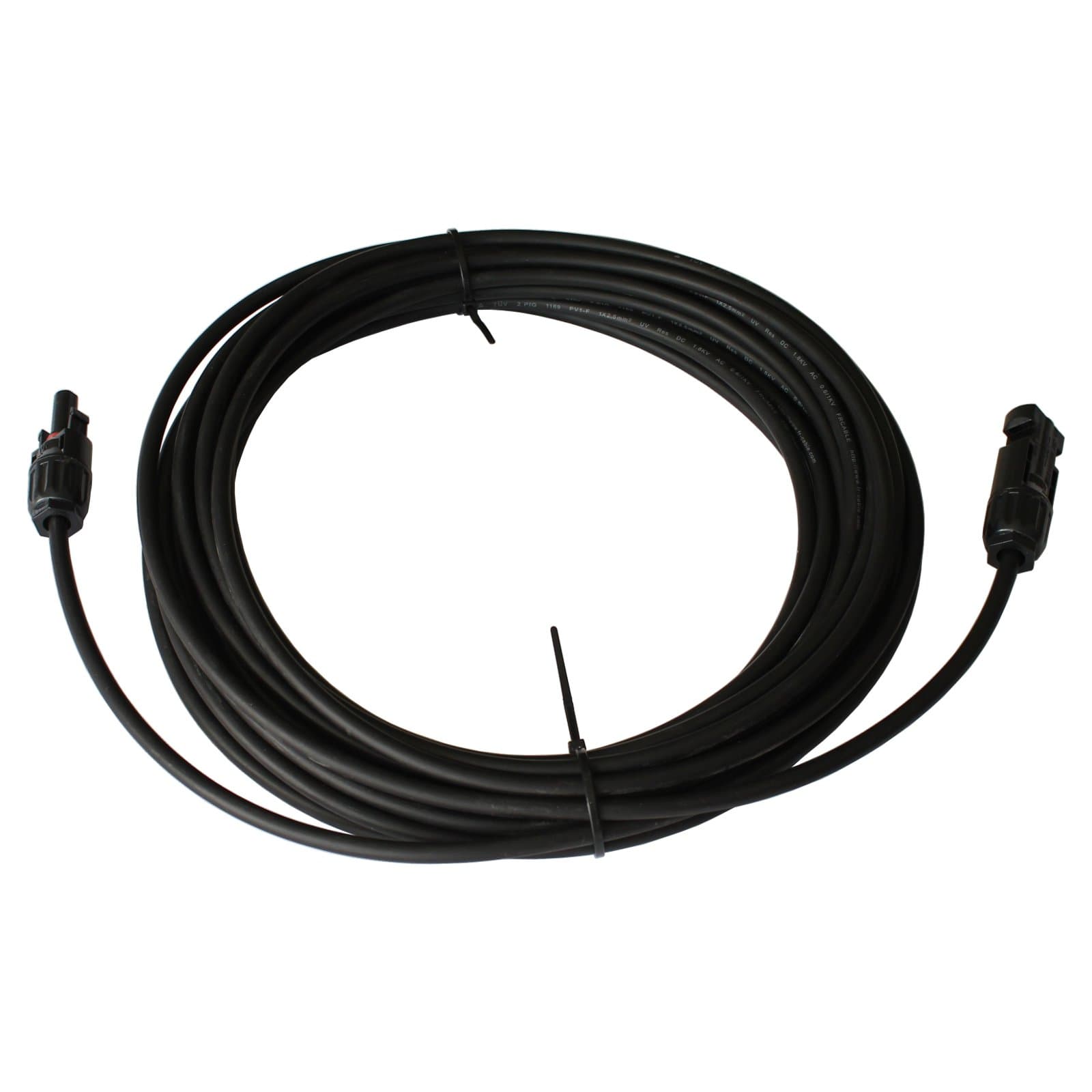 10m extension cable 4.0mm with MC4 compatible connectors for solar panels