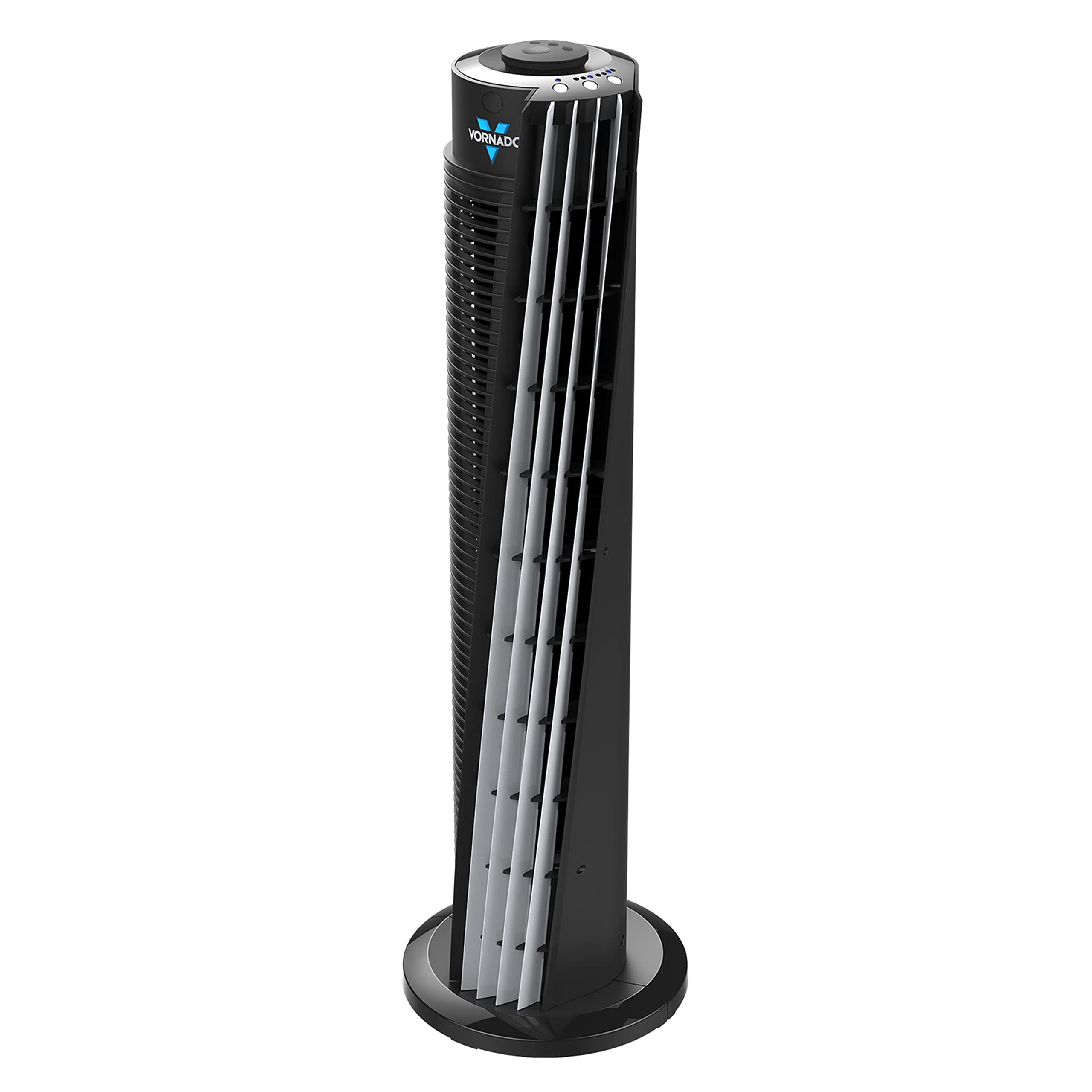 143 Whole Room Air Circulator Tower Fan with Timer and Remote Control, 29", Black