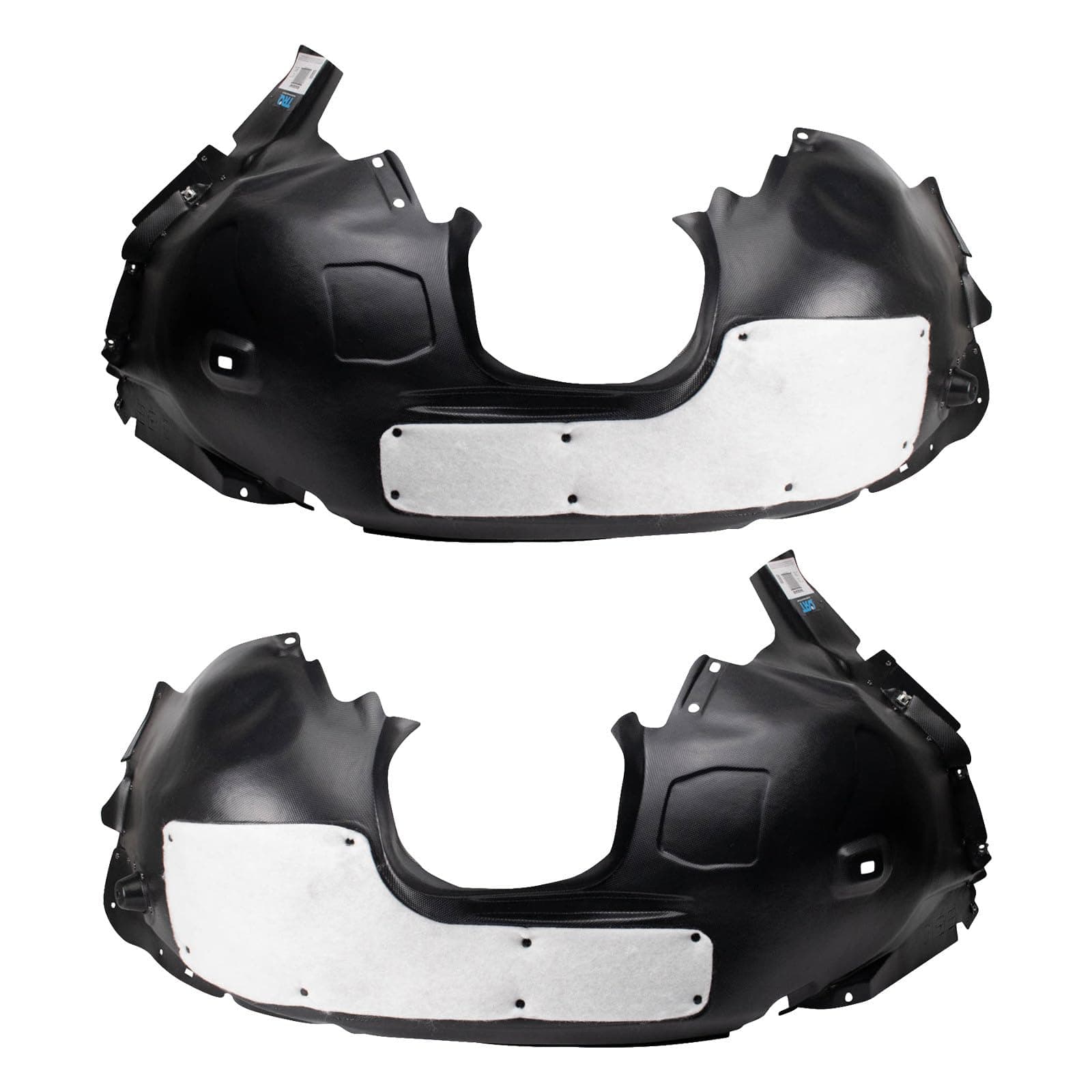 TRQ Inner Fender Liner Set Compatible with 2012-2018 Ford Focus