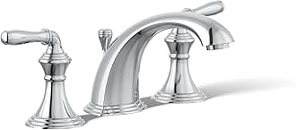 KOHLER K-394-4-CP Devonshire Widespread Lavatory Faucet, Polished Chrome