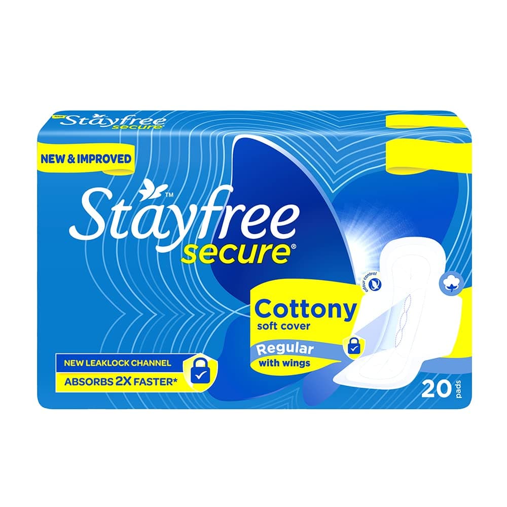 Stayfree Secure Cottony Wings (18 Count)