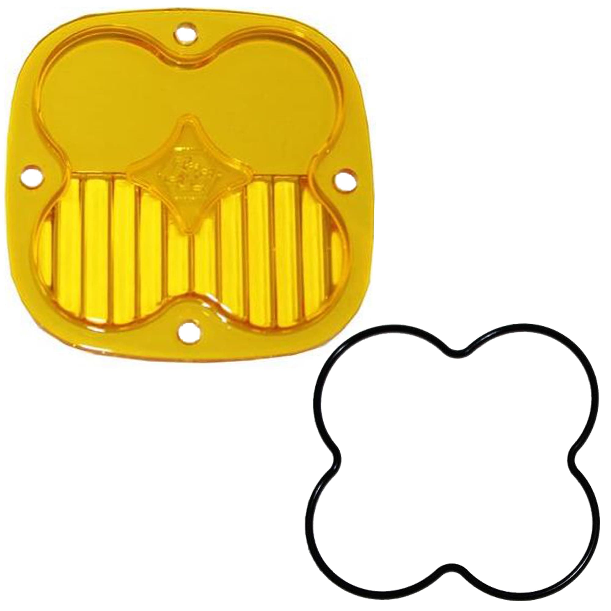 Lens Kit for Squadron Pro and Sport LED Light - Optical Lens with Silicone O-Ring, Easy Installation, Waterproof, Dustproof (Driving/Combo, Baja Amber)