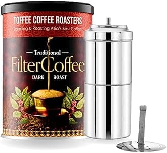 Toffee Coffee Roasters | South Indian Filter Coffee (200 gms) + Free Filter C...