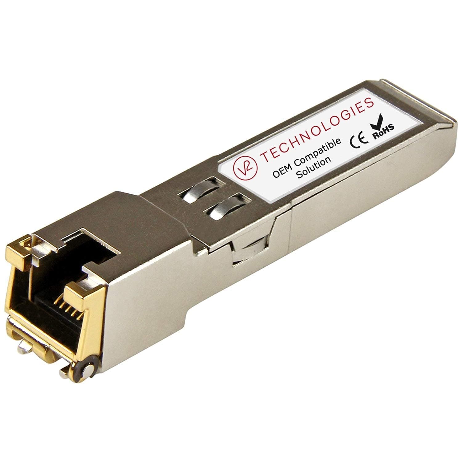 10GBASE-T Copper Cat6A/7 SFP+ Compatible with Extreme, Equivalent to 10GB-T-SFPP, V2 Technologies Networking Transceivers