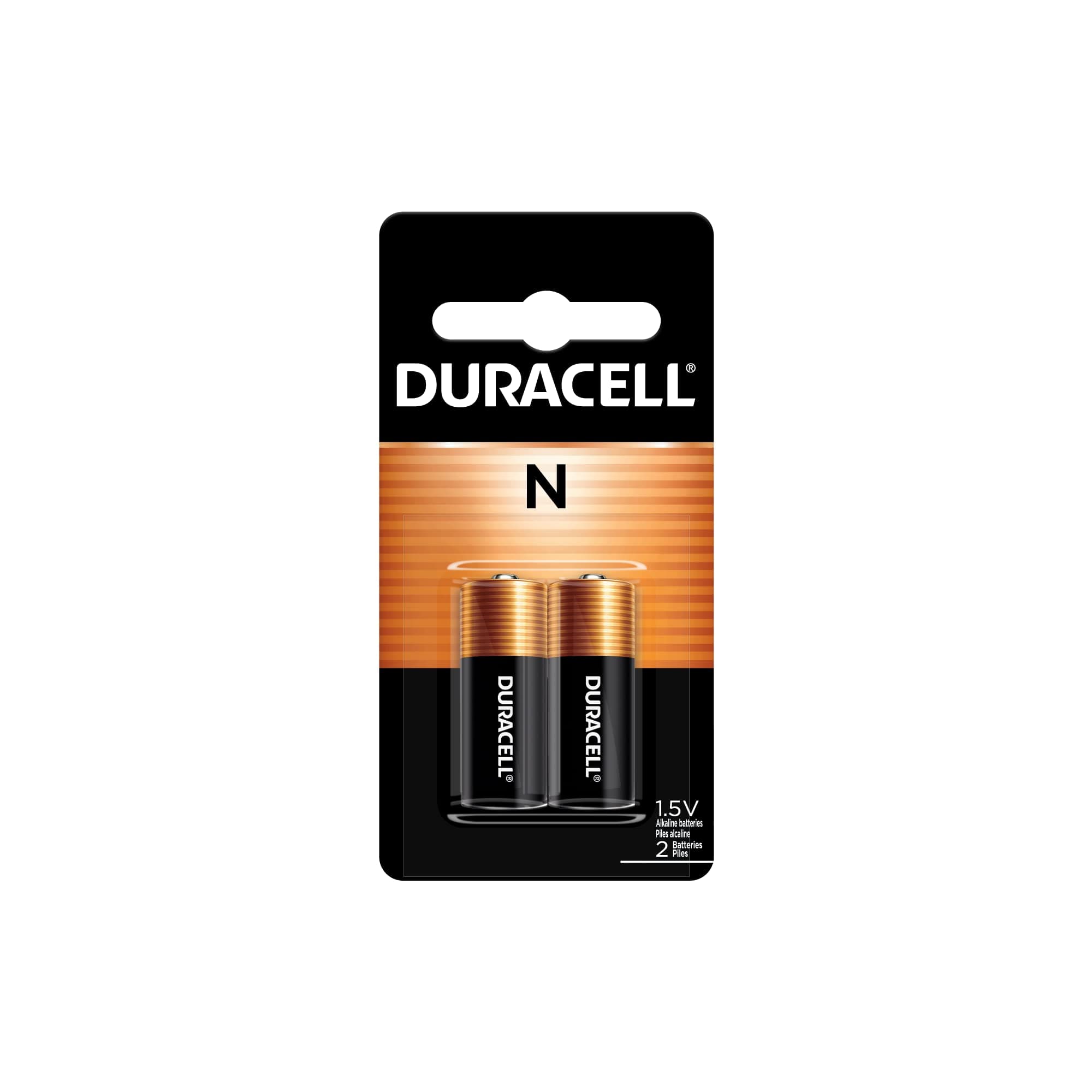 Duracell N 1.5V Alkaline Battery, 2 Count Pack, Long-Lasting for Key Fobs, GPS Trackers, and More
