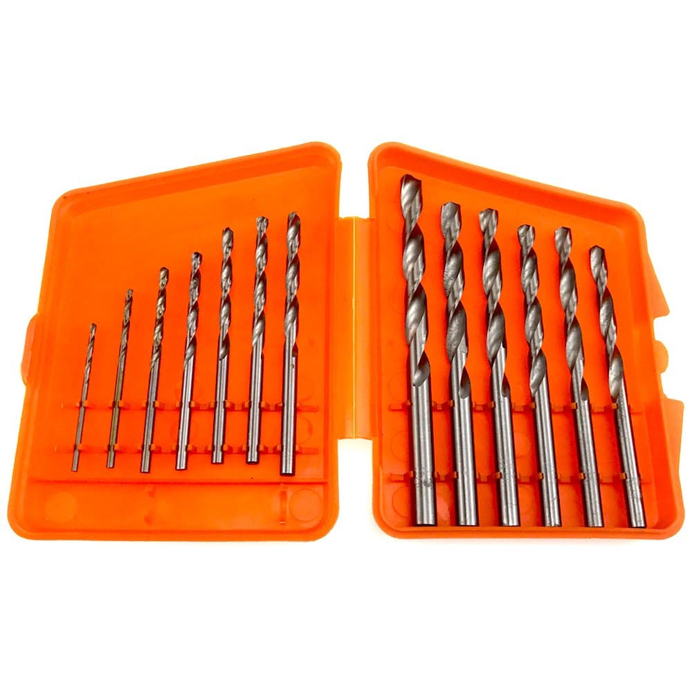 SHOWHASH 13 Pcs Power Tools Drill Bits Steel Hex Shank Cobalt Set Multi Bits 1.5-6.5mm Countersink