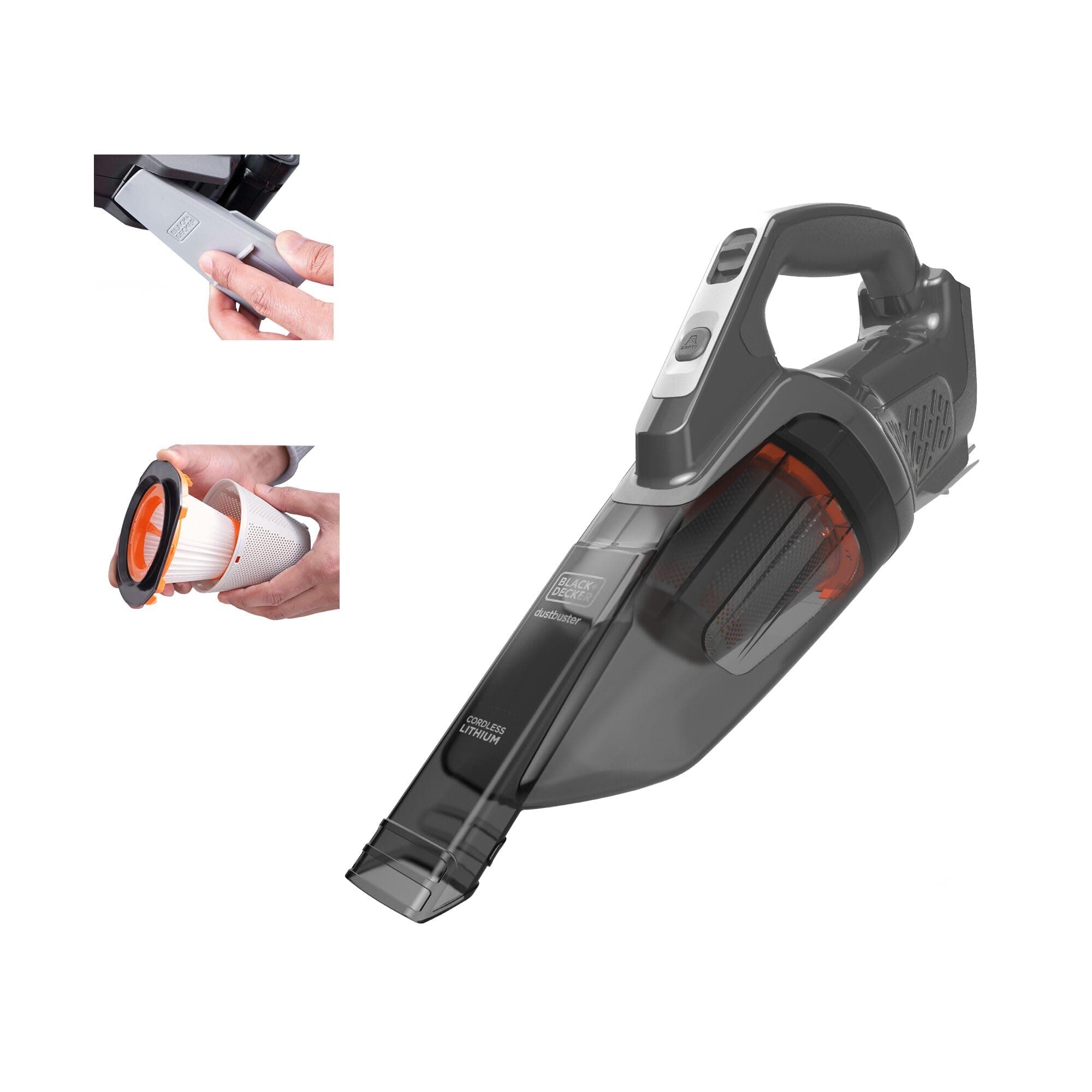 BLACK + DECKER BCHV001B, Vacuum, Gray