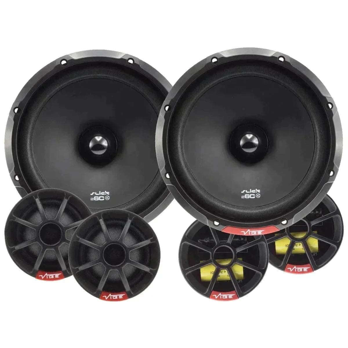 Slick 6.5” Component speaker - 90/270 W, Black