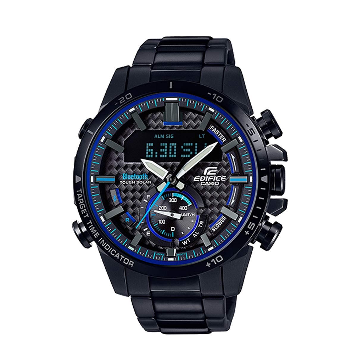CASIO EDIFICE ECB-800DC-1AJF [Smartphone Link Series EDIFICE Connected LCD Chrono Motorsport Design Black/Blue]