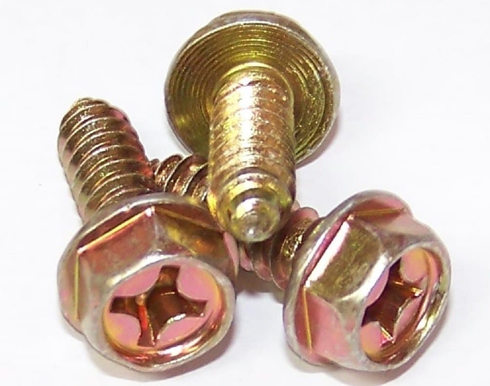 200 Bulk Qty-M6-1.81 x 20mm Phillips Hex Washer Head License Plate Screw(16960)