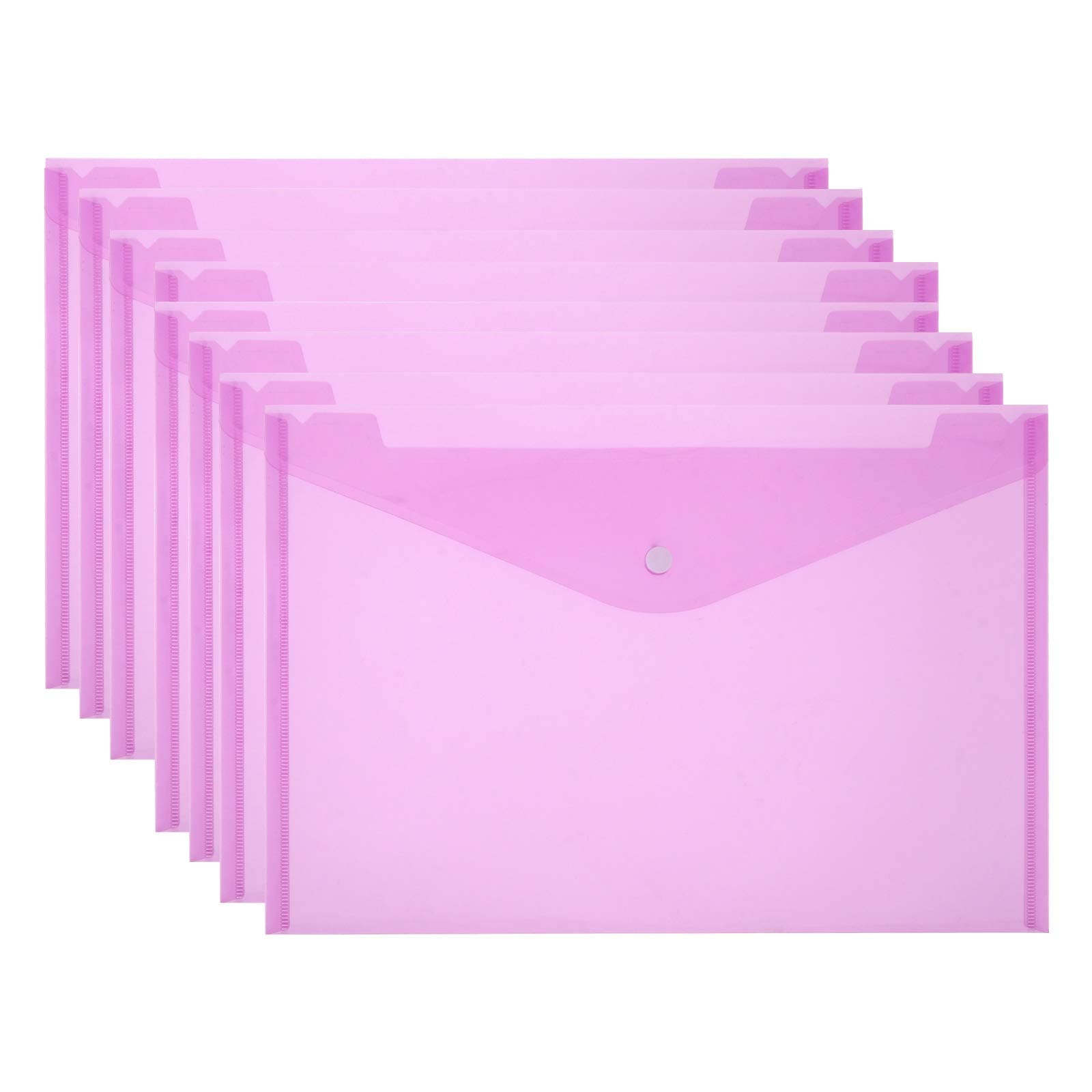 PATKAW Creative Design Learning accessories 24 Pcs File Storage Bag Multi- functional Document Holder Transparent File Bag School Supplies fun The right gift