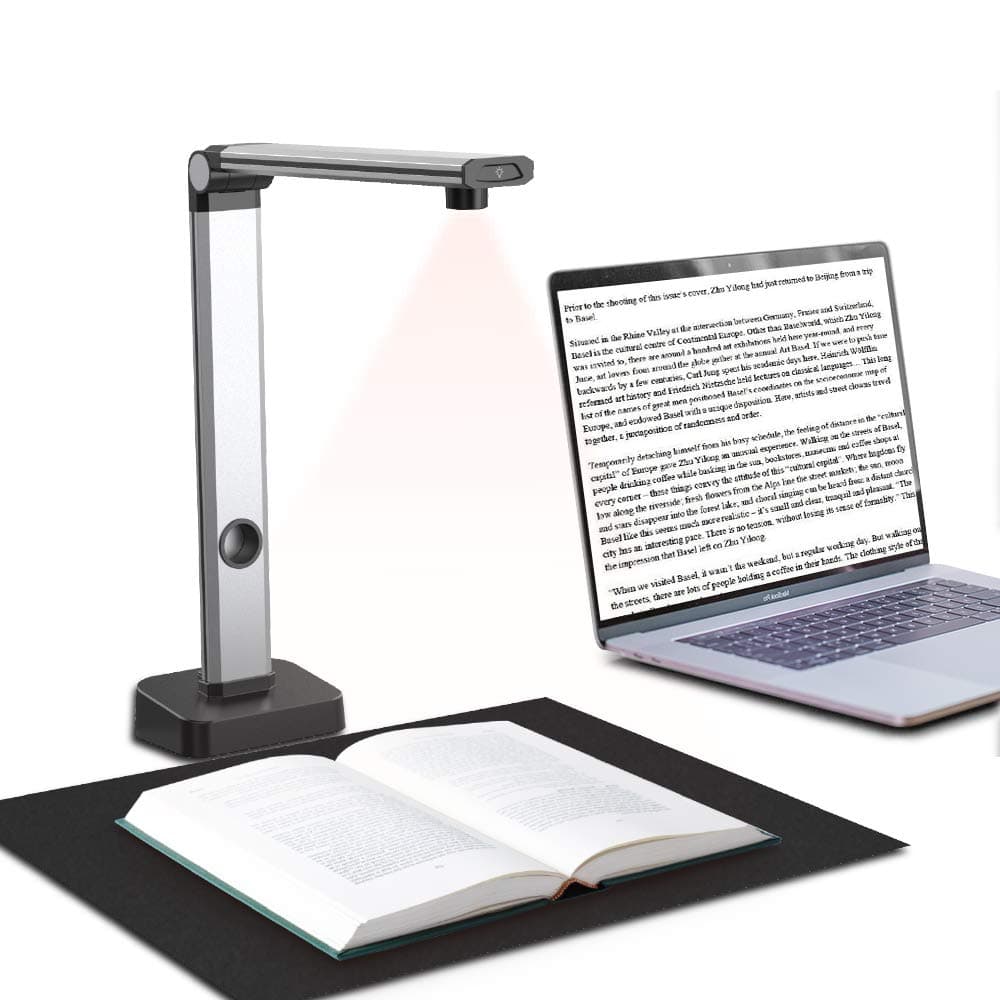 JOYUSING 14MP HD Document Scanner, Capture Size A3, Smart Multi-Language OCR, Convert to PDF/Word/Txt/Excel on Windows and PDF on Mac System