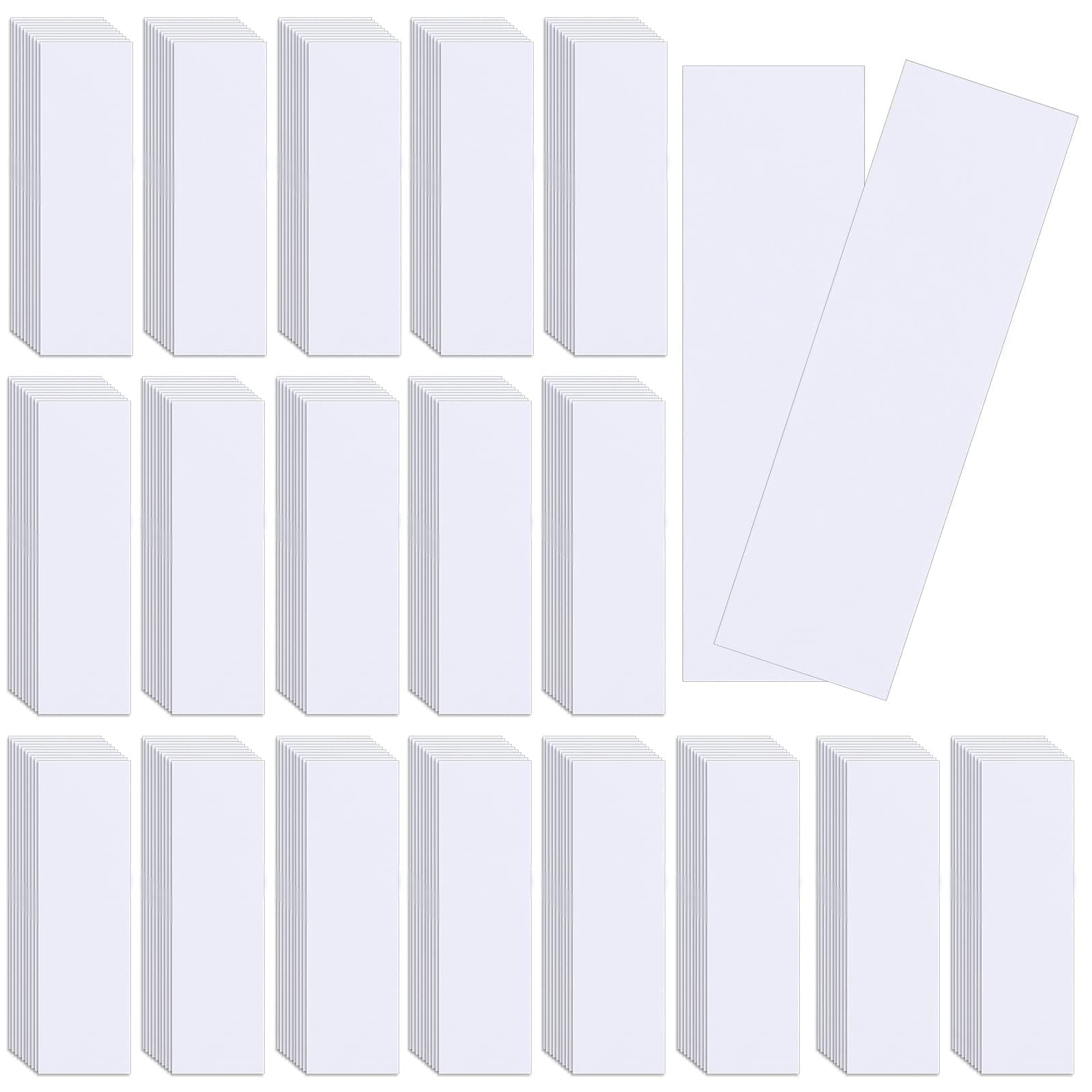Landhoow 200 Pcs Perfume Essential Oils Tester White Test Strips Testing Perfume Paper Strips Testers Strips for Essential Oil Scent Fragrance Widened 3.94 x 1.18 Inches
