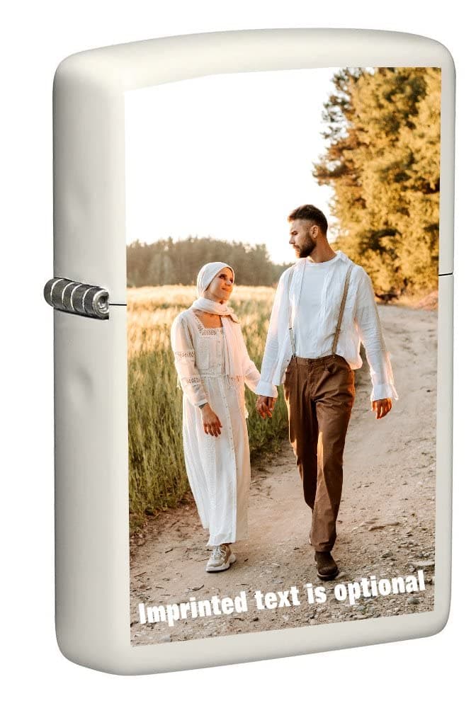 - Lighter - Customized Glow-in-The-Dark Personalized Engraving with Your Photo, Image, Logo, Artwork, or Message - Genuine Windproof Collectible Zippo Lighter