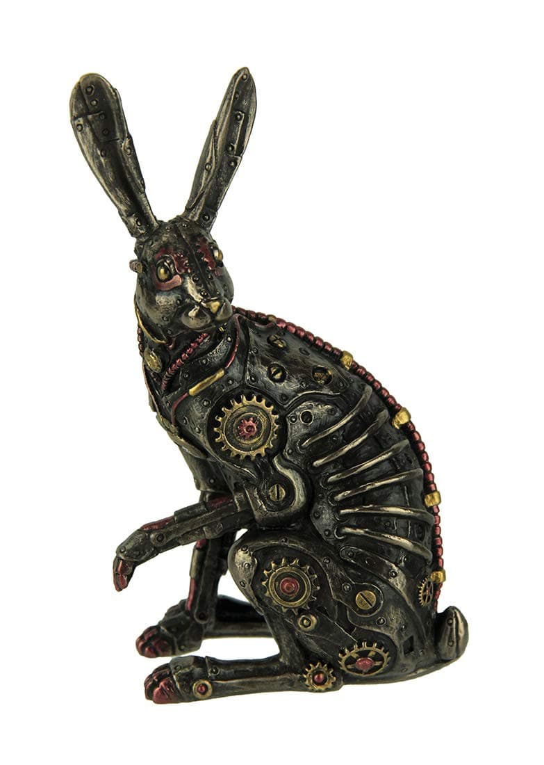 Veronese DesignSteampunk Style Jack Rabbit Bronze Finished Statue