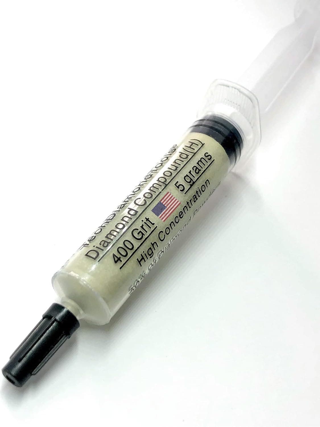 TechDiamondTools Diamond Lapping Paste Polishing Compound 400 Grit Mesh 54-80 Microns Lapidary Paste for Rock Glass Metal Jewelry Resin Marble with High Concentration of Diamond Powder USA Made