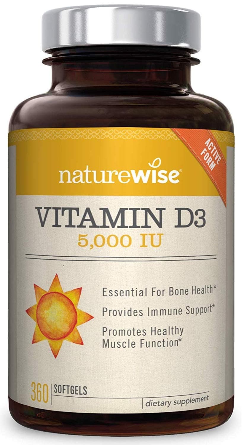 NatureWiseVitamin D3, 5000 Iu, 360 Softgels