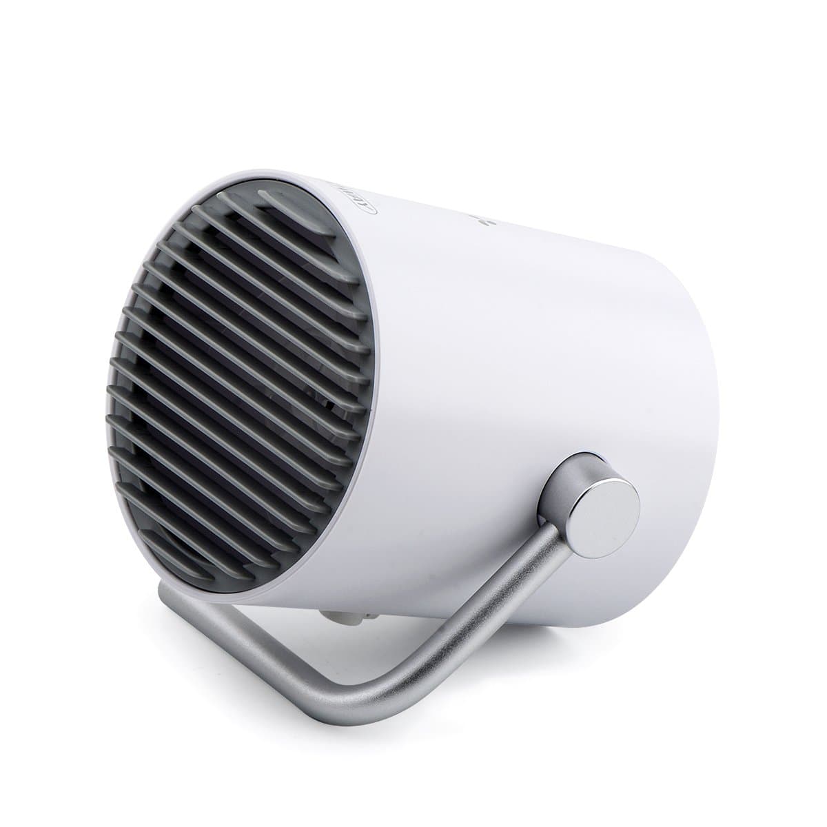 Small Quiet Desk USB Fan, Accering Portable Mini Personal Table Fans, Two Settings, 5V USB Powered Plug in Computer, Silent for Outdoor Travel (White)