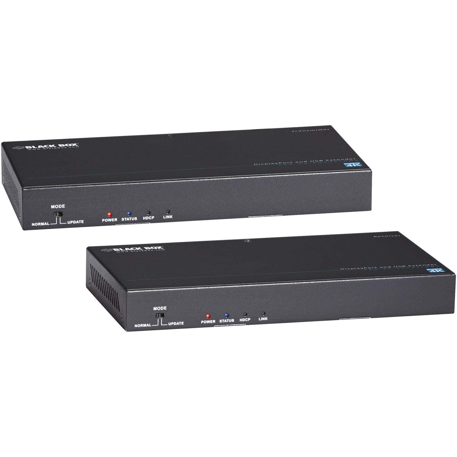 Black BoxNetwork Services Extend 4k Displayport Audio and Video USB Rs-232 and Power Up to 330