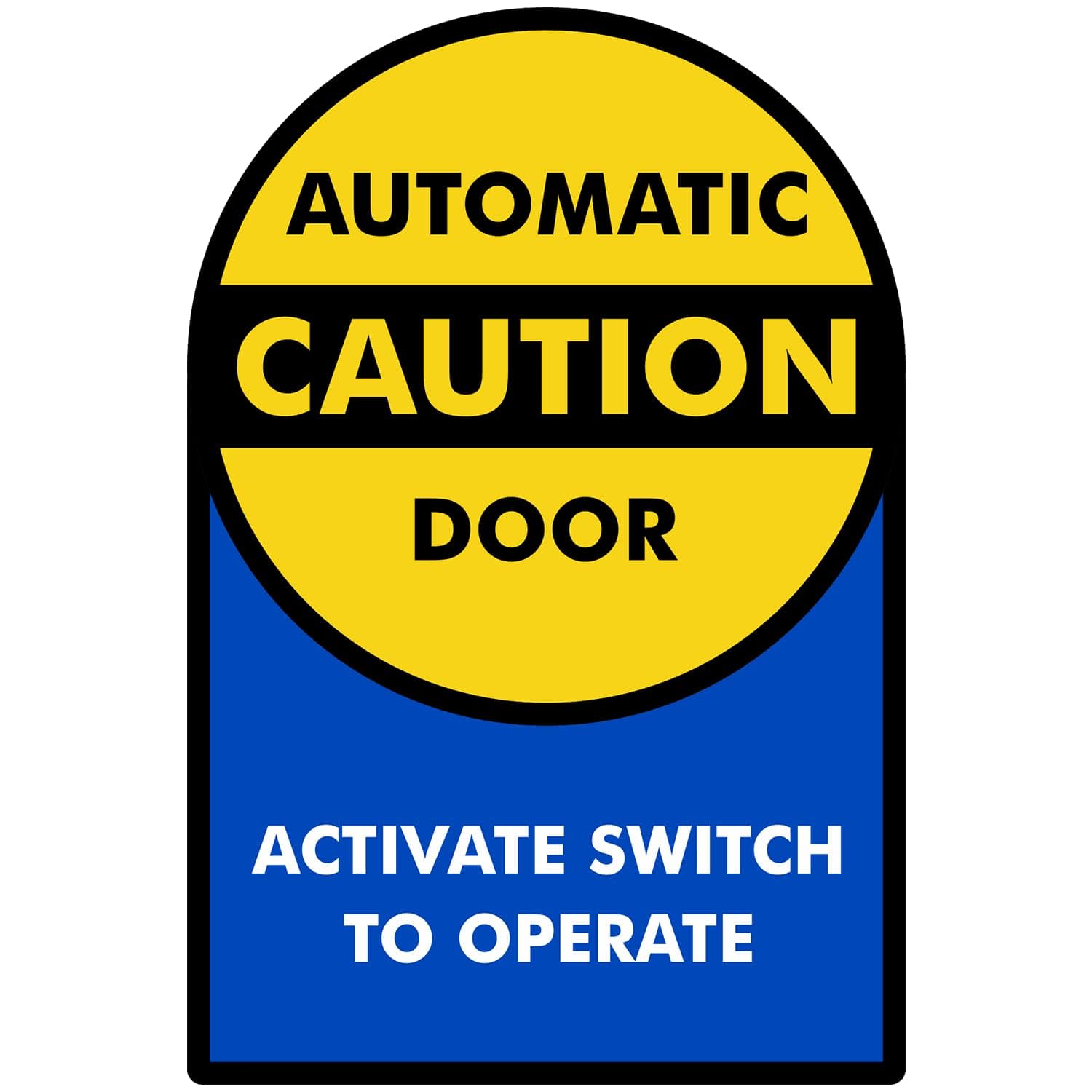 Caution Automatic Door