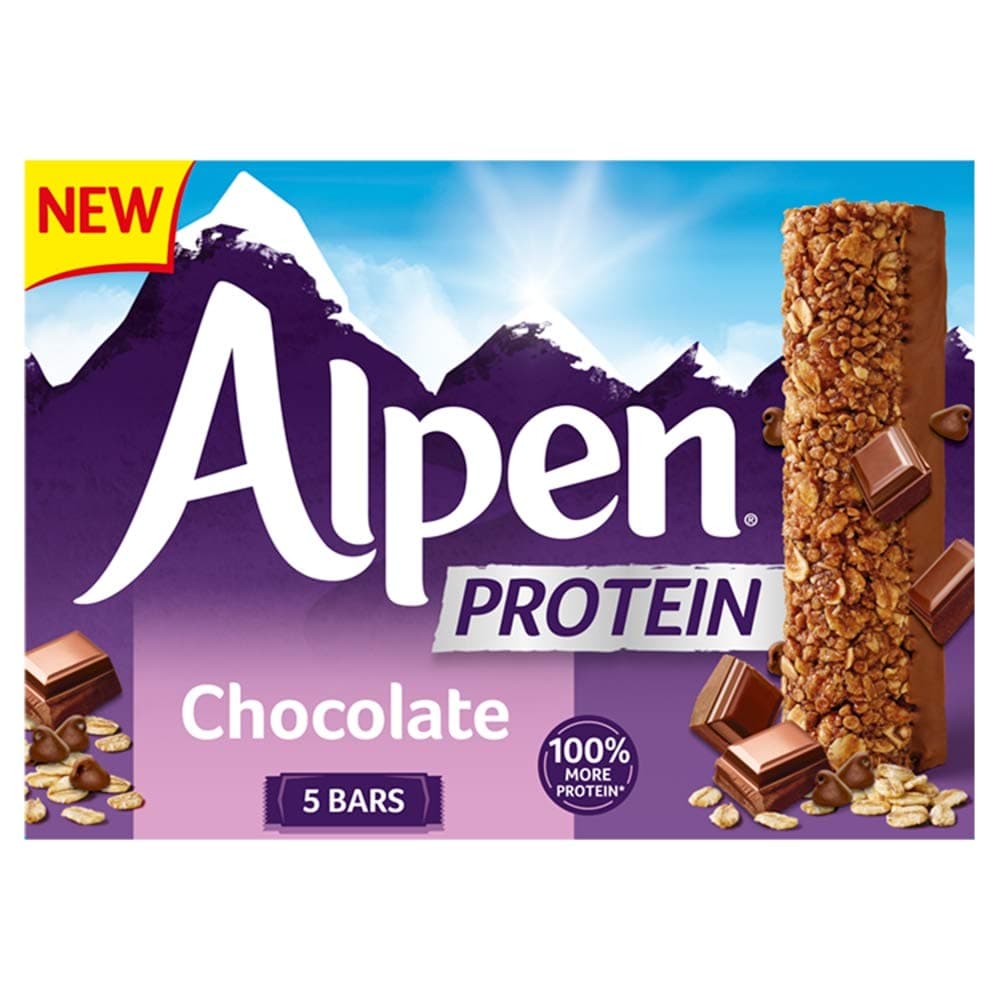 Alpen Protein Bars Chocolate, 5 x 34g