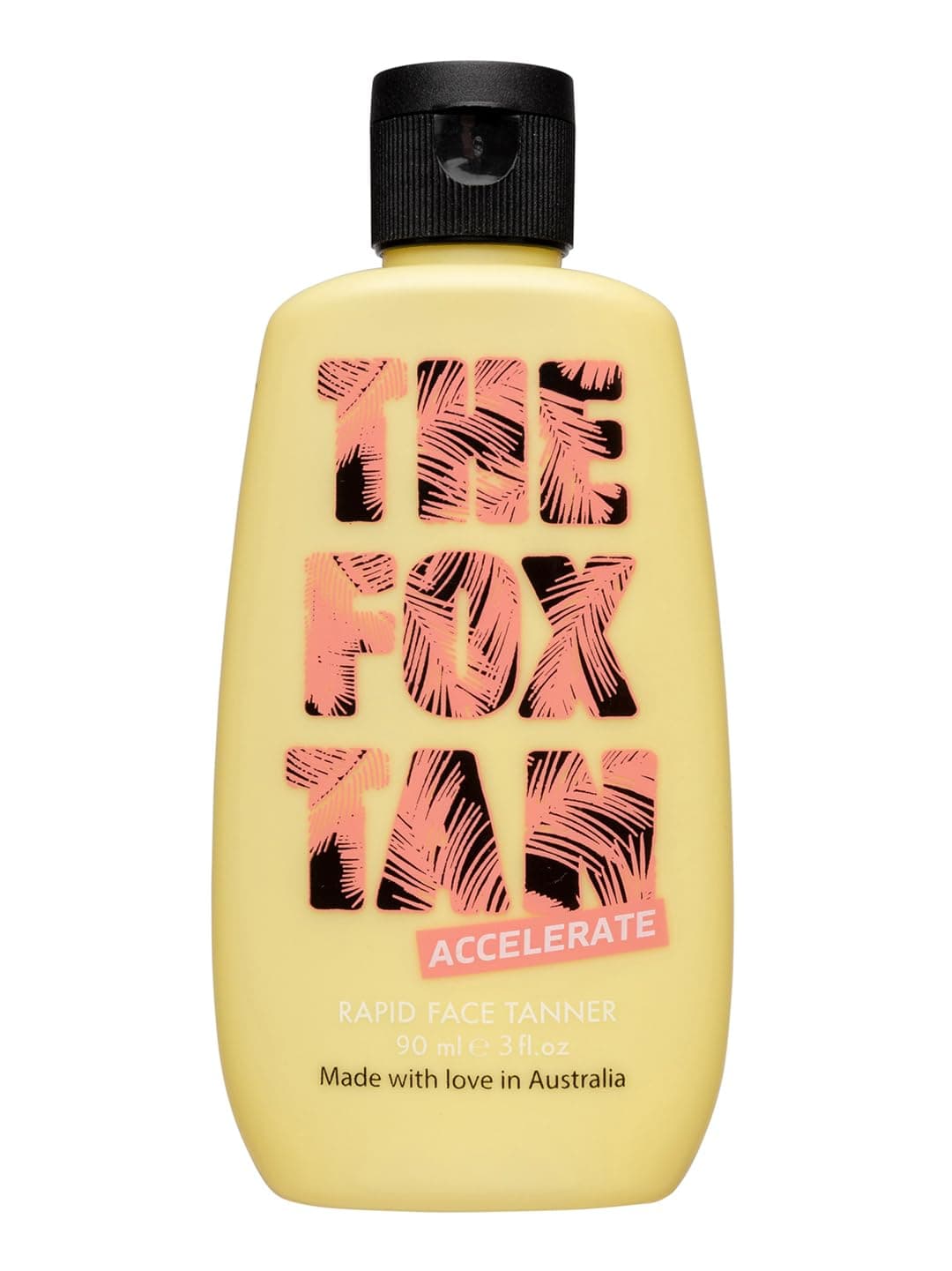 The Fox Tan Rapid Face Tanner, Tanning Accelerators For Deeper & Faster Tans, Contains Hyaluronic Acid & Jojoba Oil, Vegan & Cruelty Free, 90ml