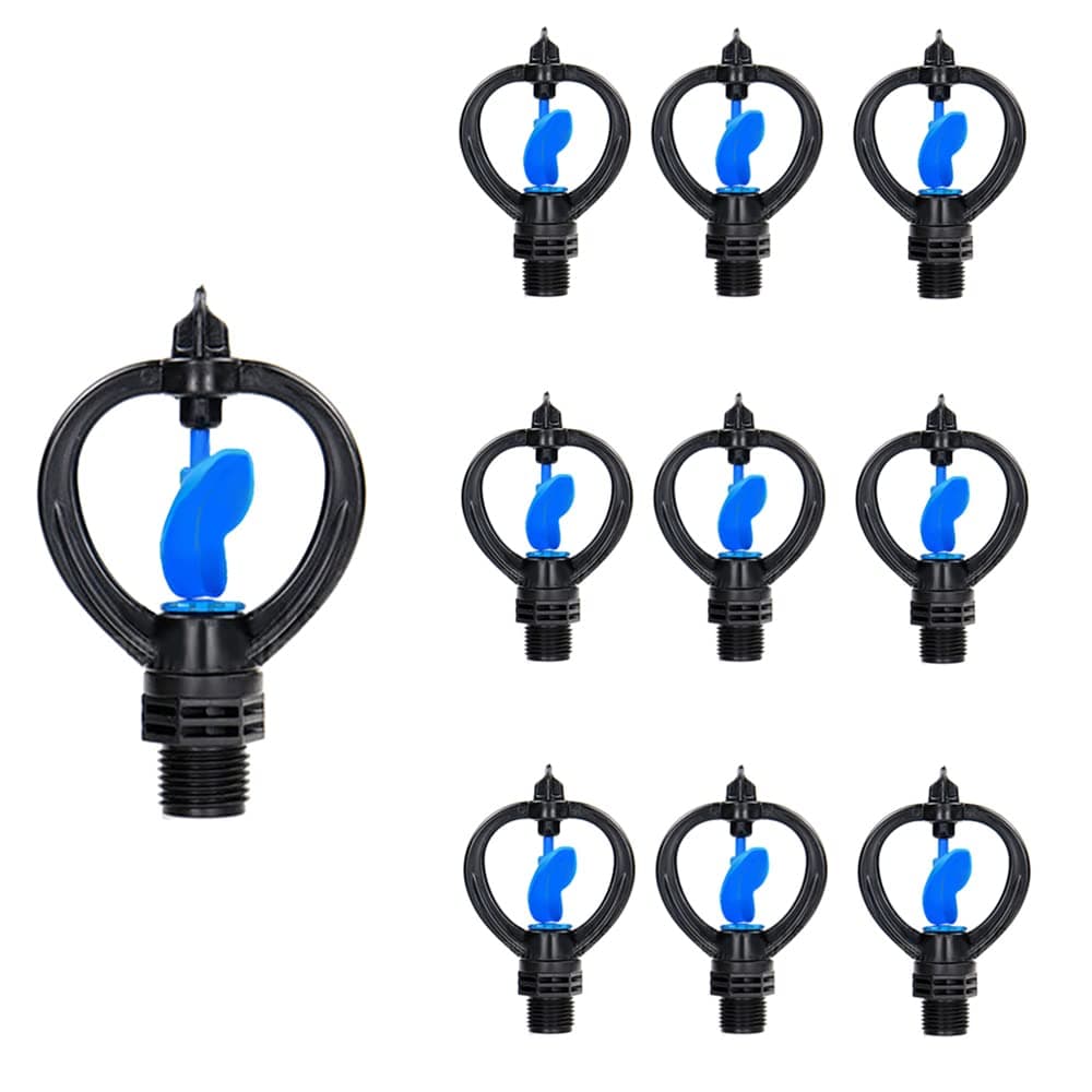 SEIWEI 10pcs Butterfly Automatic Sprinkler Head Rotary Automatic Sprinkler Head Automatic Irrigation Sprinkler Head Automatic Sprinkler Head