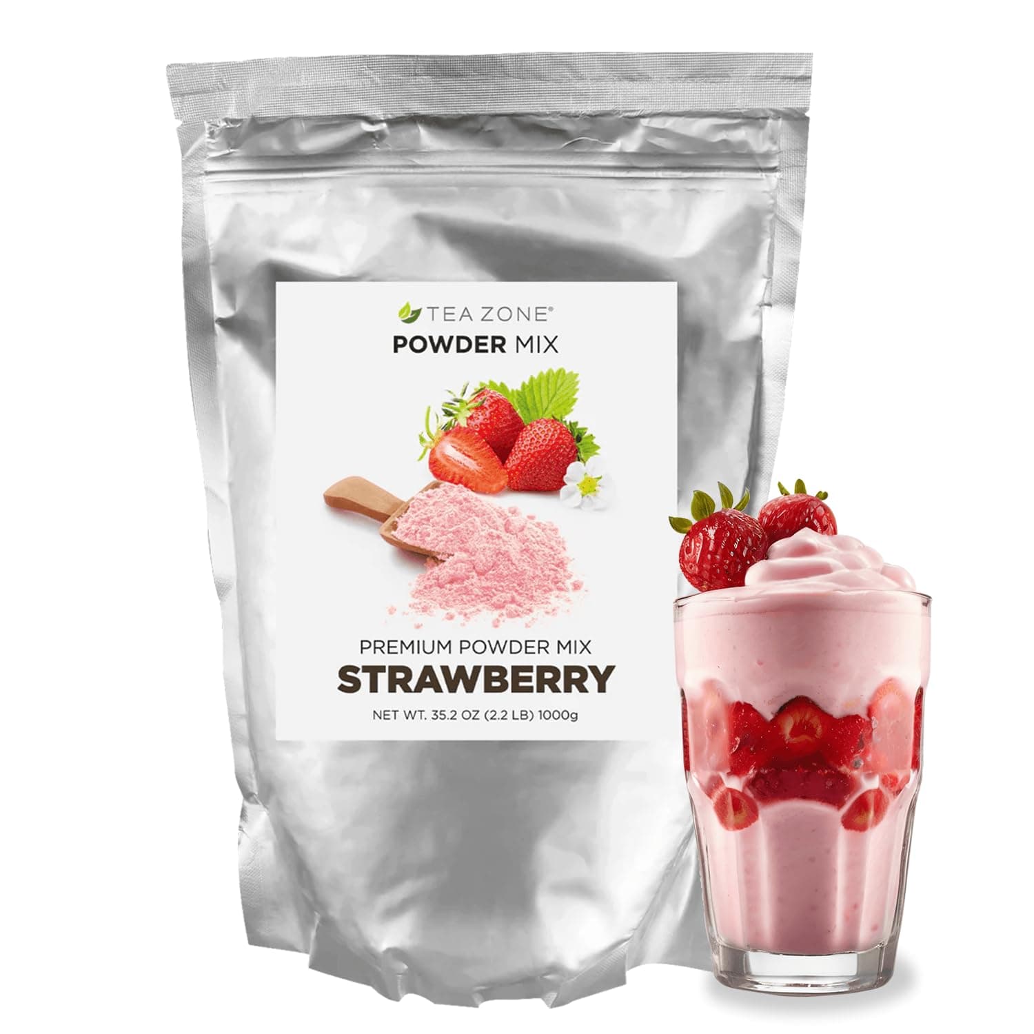 Tea Zone 2 lb Strawberry Powder