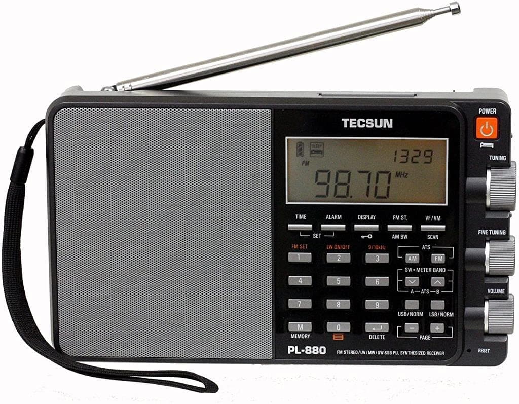 PL880 Portable Digital PLL Dual Conversion AM/FM Longwave Shortwave Radio with SSB (Single Side Band) Reception