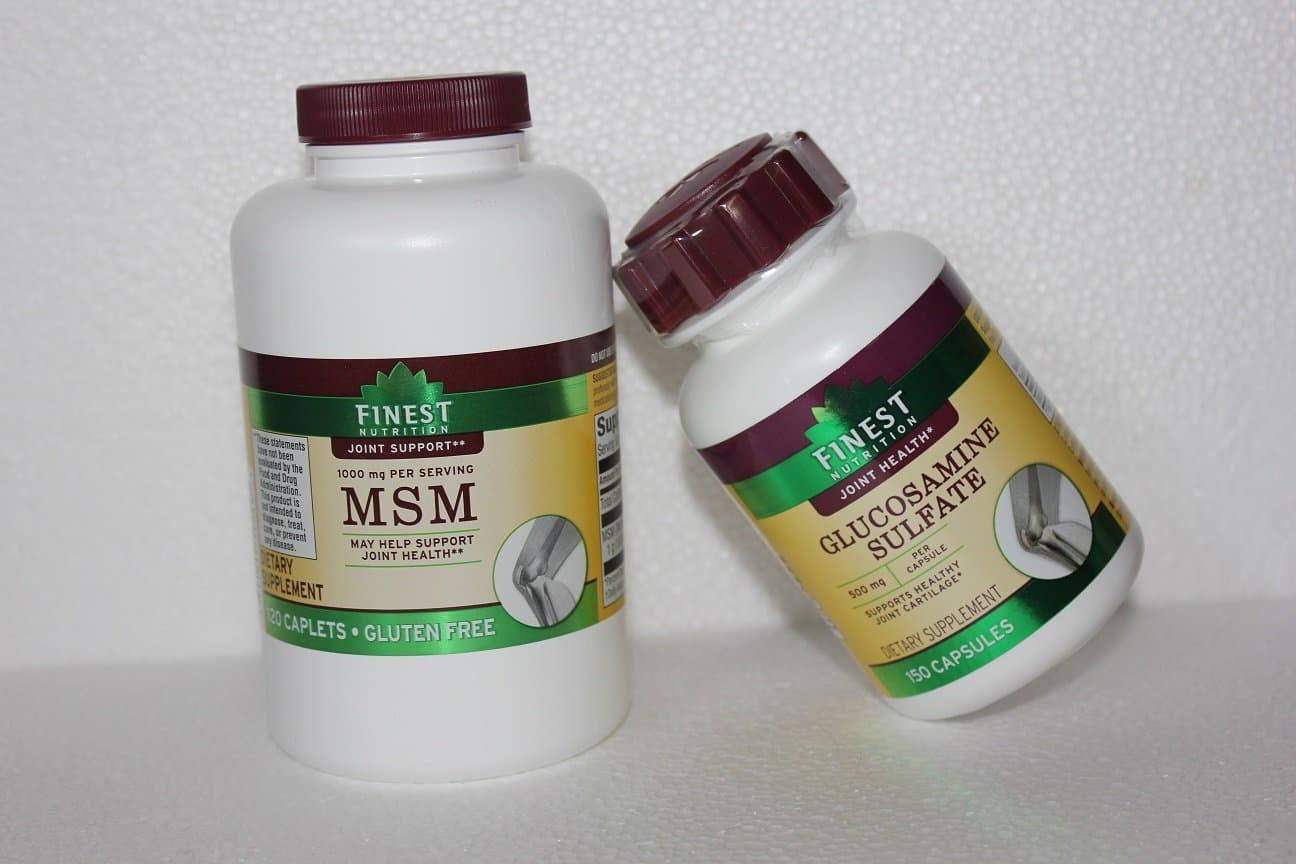 Finest Nutrition MSM & Glucosamine Sulfate Combo Stack - 270 Capsules Total
