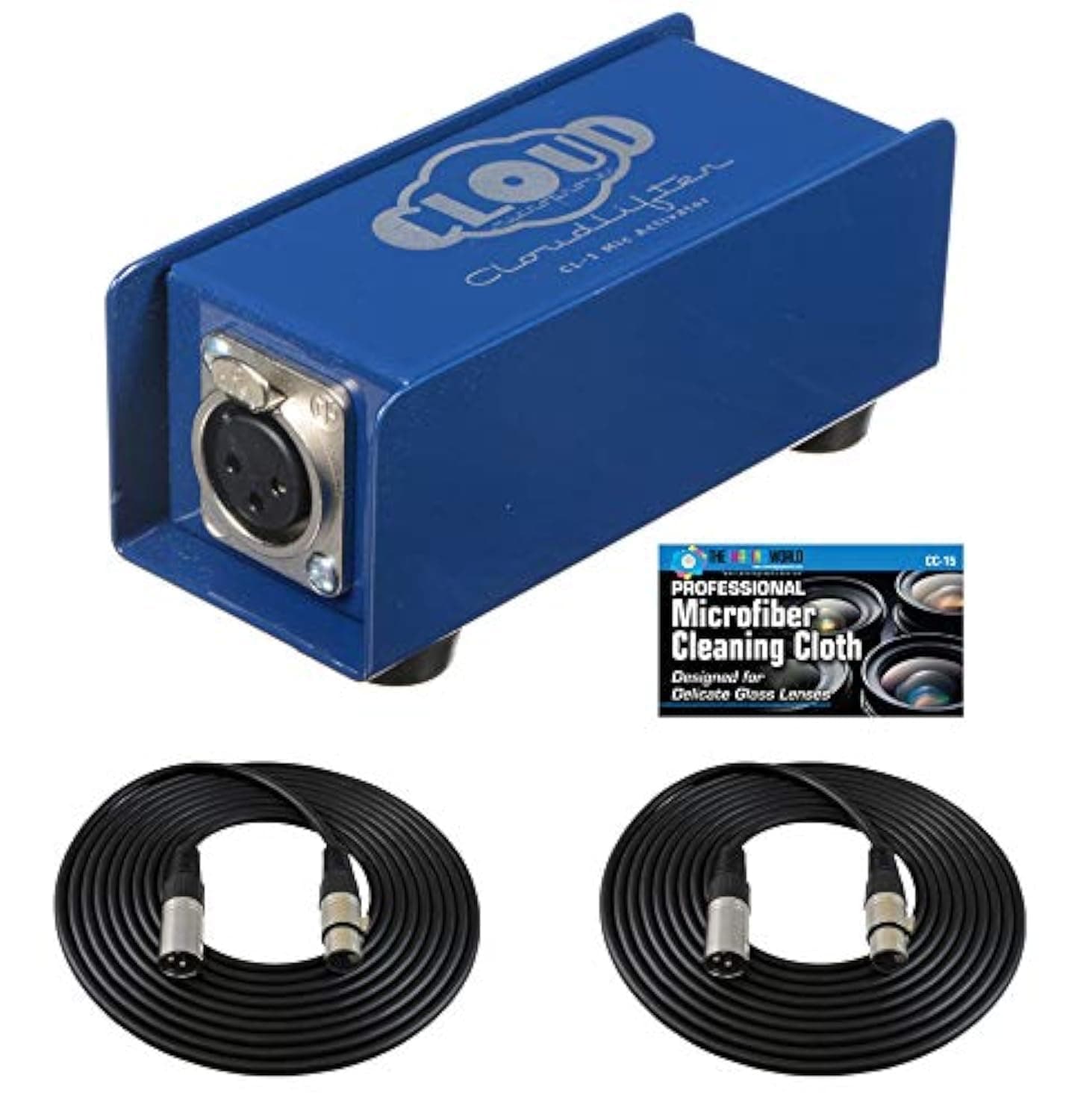 The Imaging World Cloud Microphones Cloudlifter CL-1 Mic Activator + Extra Two (2) XLR Cables Bundle