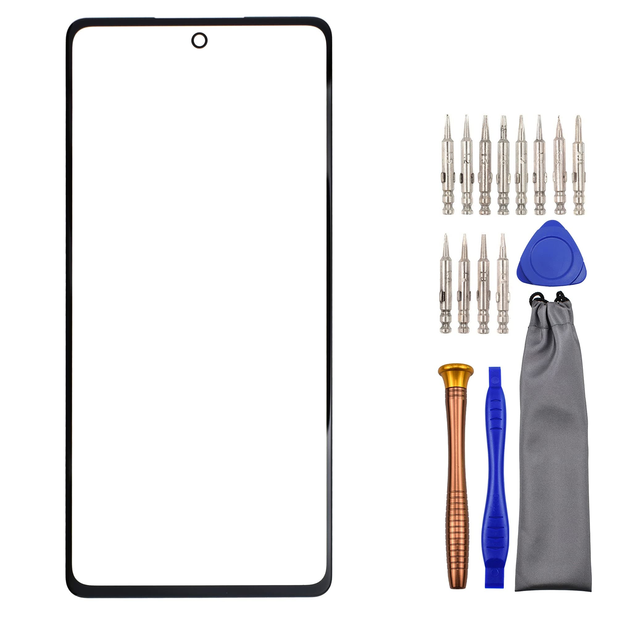 sunwaysGlass Outer Screen Replacement for Samsung Galaxy S20 FE 5G A52 5G S20 FE A52 SM-G781B SM-G781U SM-G781V SM-G780F SM-A526B Black