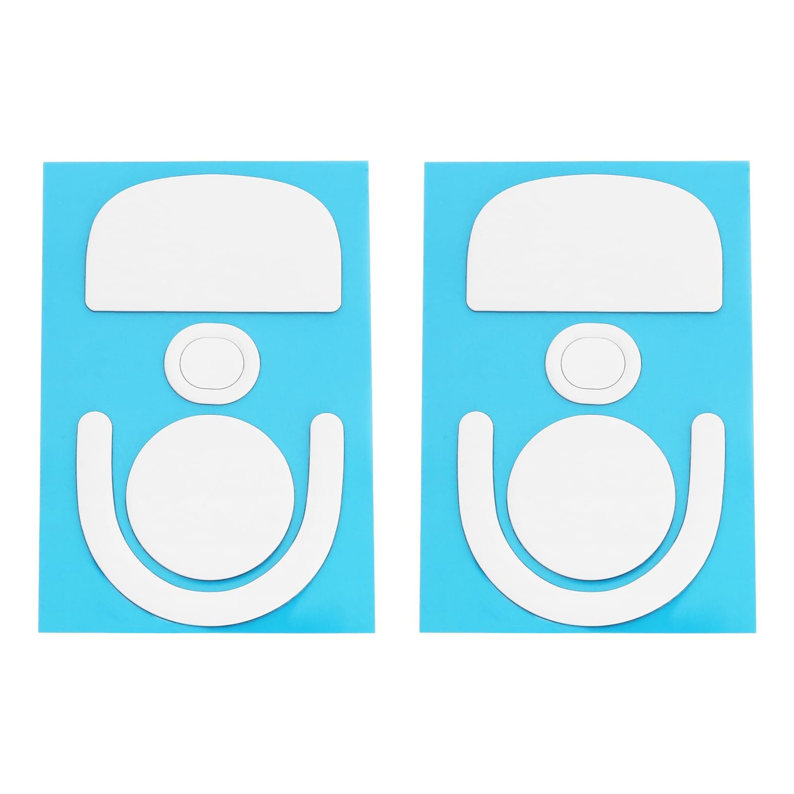 Create idea 2 PCS White Mouse Skates Feet Compatible with Logitech G PRO X 2 Superlight Wireless Gaming Mouse Rounded Curved Edges Professional Mouse Glider Feet Replacement Kit