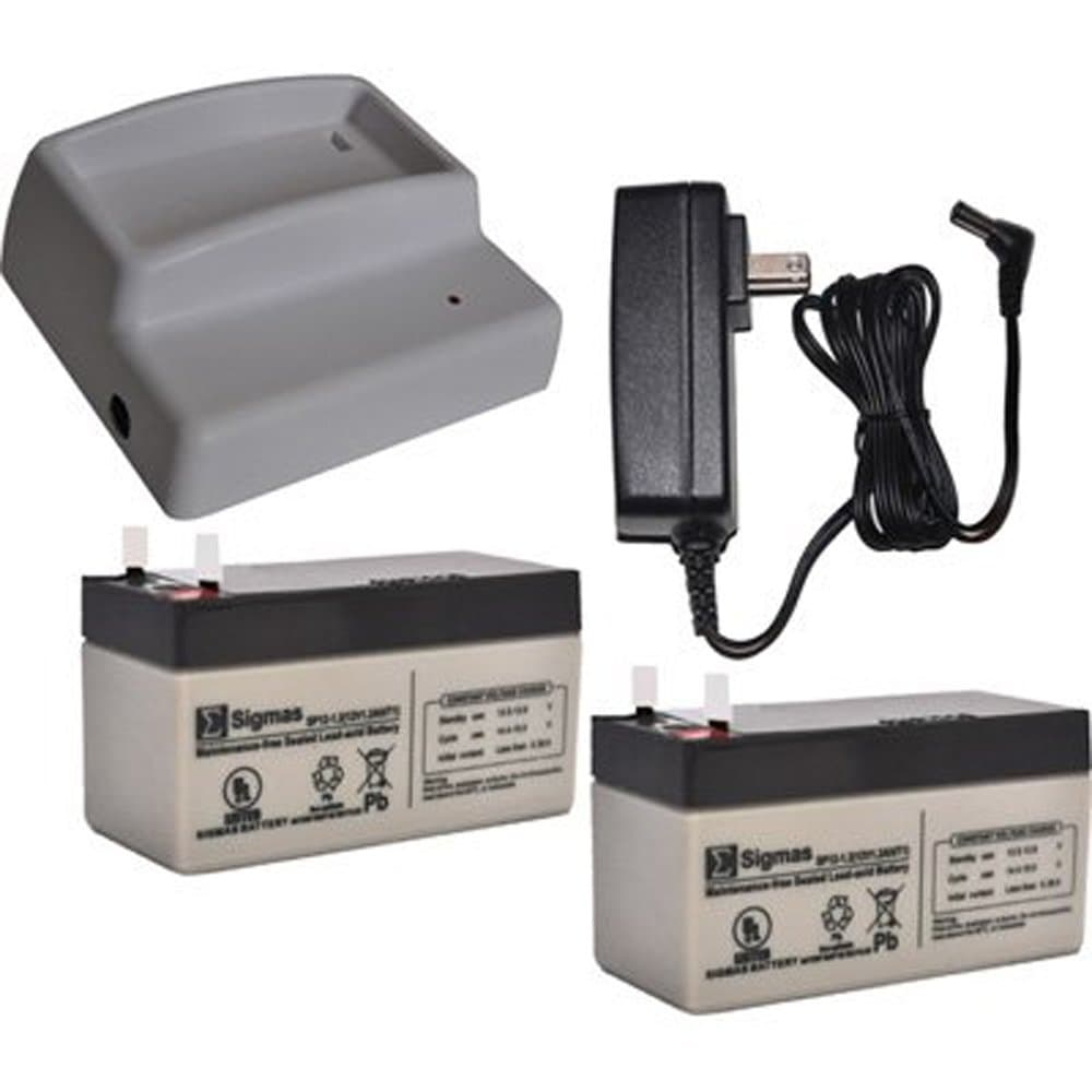 High Tech PetCRG-12V-2 Charger Kit with 2 Backup Batteries for Power Pet Doors