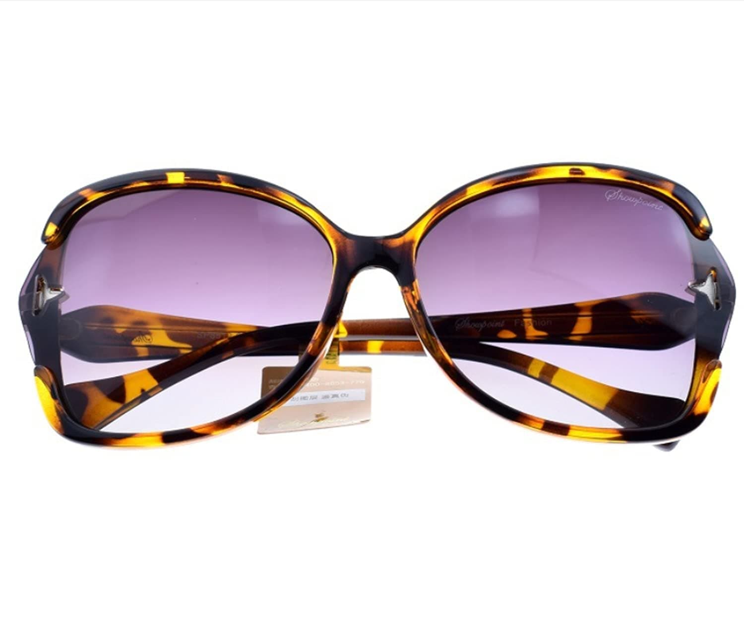 THMLadies Leopard Print Sunglasses Trend Big Frame Sunglasses High-end Ladies HD Polarized Anti-UV Sunglasses