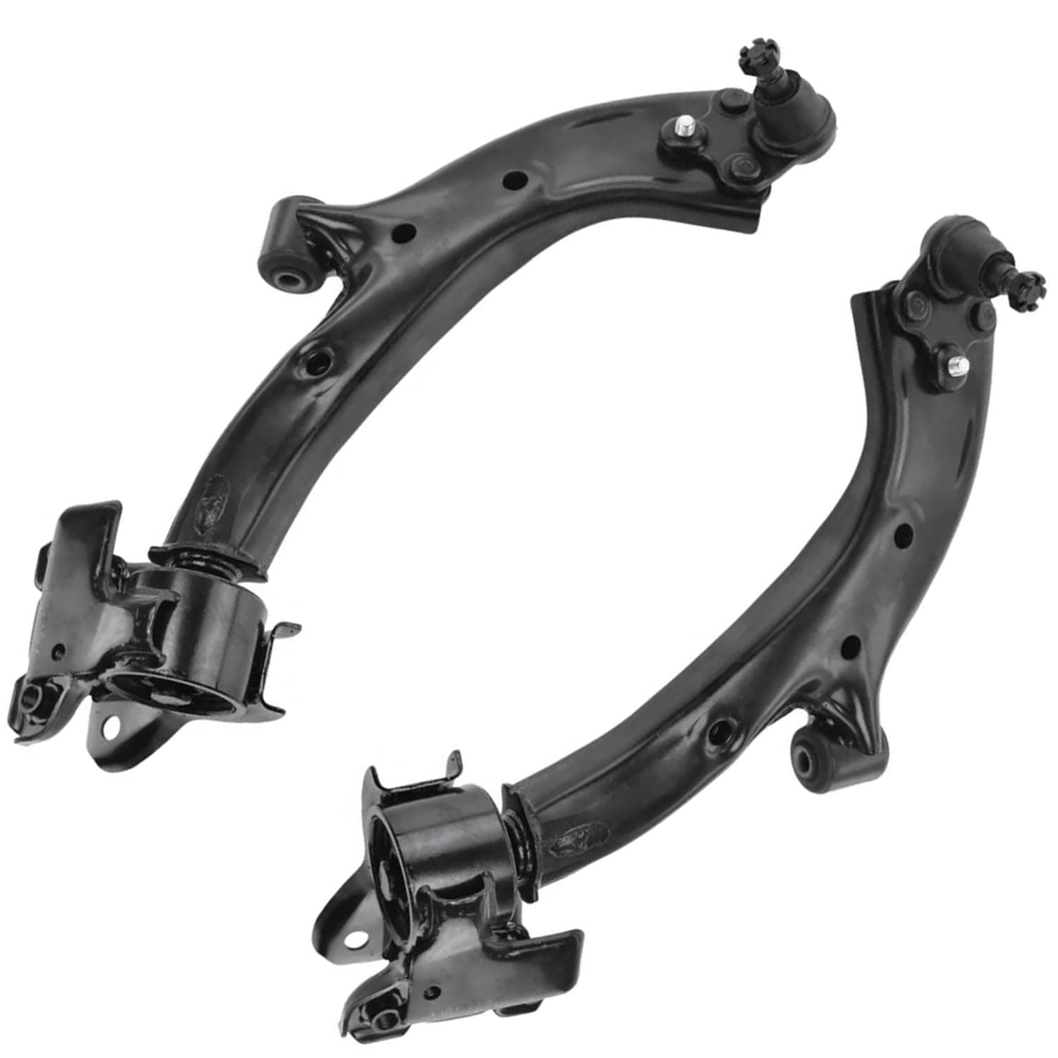 Detroit Axle - Pair Front Lower Control Arms for 2007-2011 Honda CR-V, 2 Lower Control Arms w/Ball Joints Assembly Set 2008 2009 2010 Replacement