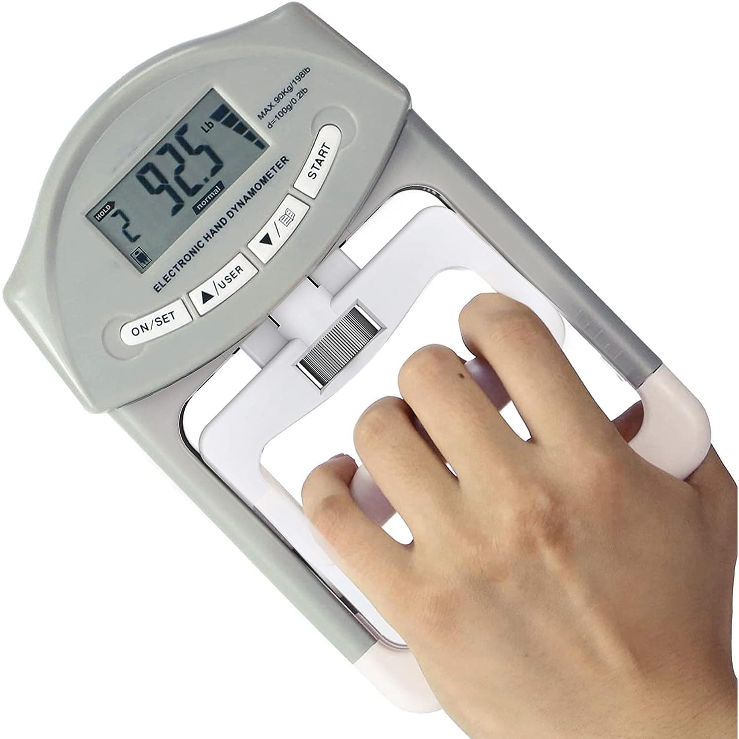 Hand Digital Dynamometer 90kg/200kg Range Capacity Hand Hardener