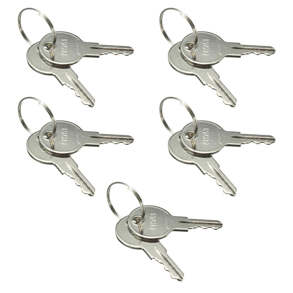 Oswald Supply CH751 Key, Universal CH751 Replacement Keys, for RV, RV Campers Compartments, Storage, Cabinet, Door Hatch, Locks Carts Shells, Tool Boxes(10-Pack)