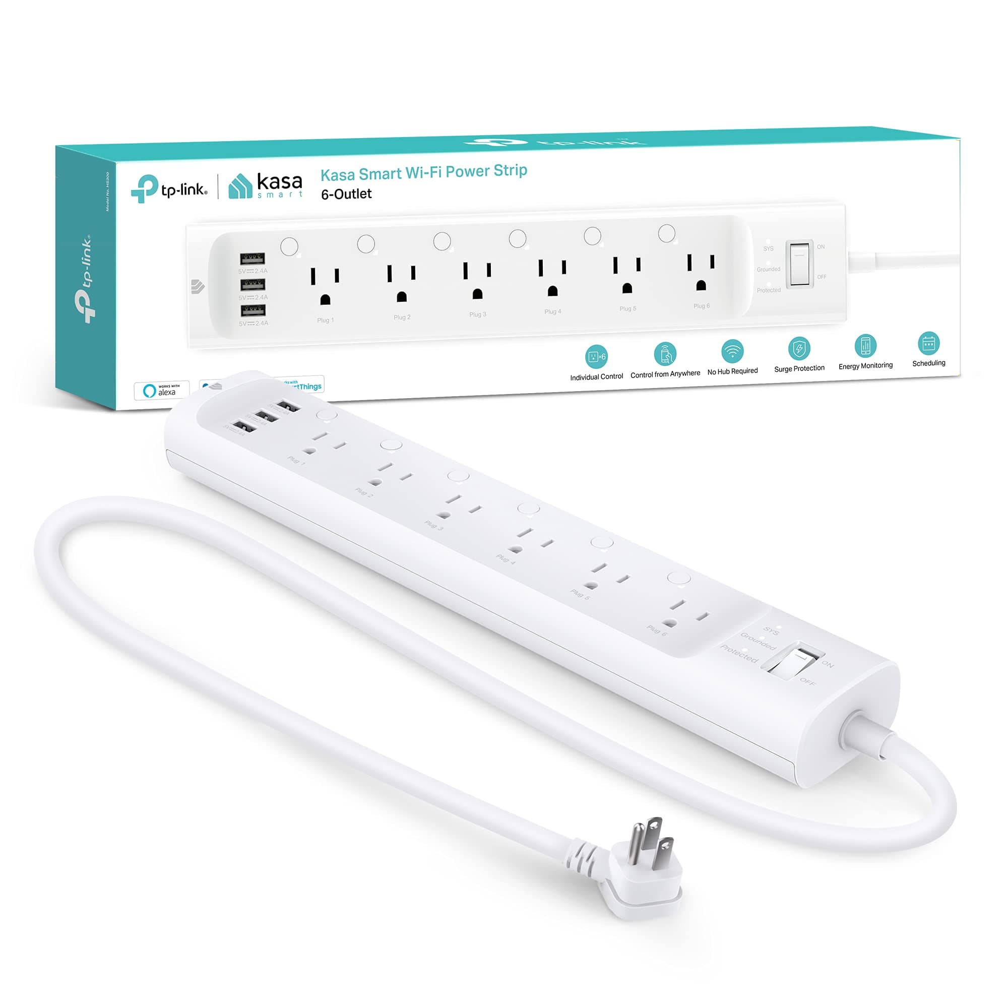 Kasa Smart TP-Link 6 Outlets HS300 1