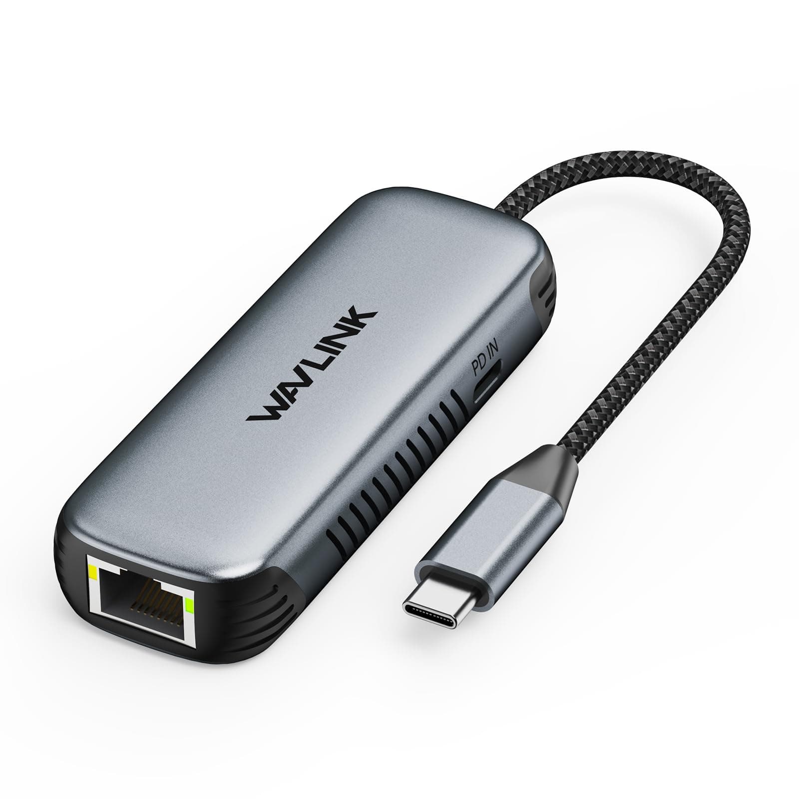WAVLINK USB C to Ethernet Adapter with 95W PD, 5Gbps USB3.0/USB C RJ45 Ethernet Network Adapter for Laptops, Computers, Compatible with Windows 10/11, Mac OS 11 or Later, Linux and More